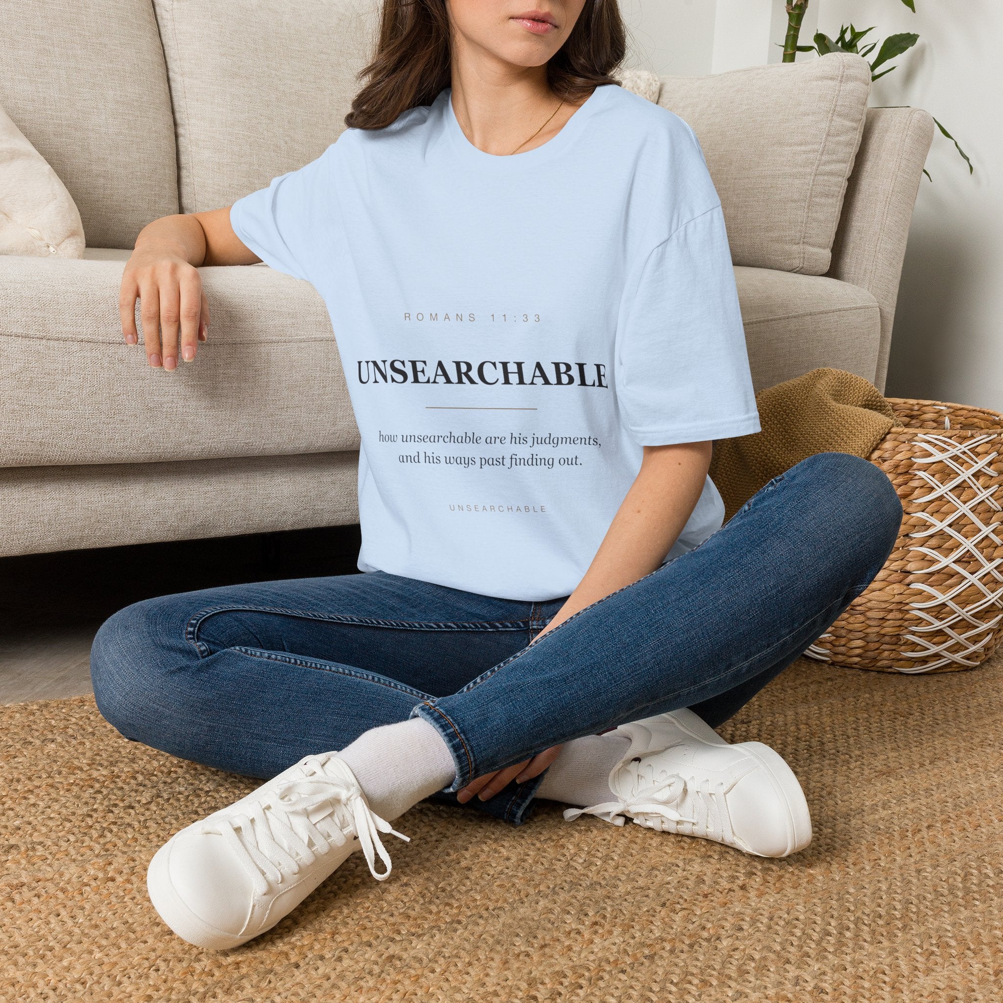 Unsearchable — Romans 11:33 Faith Tee (KJV)