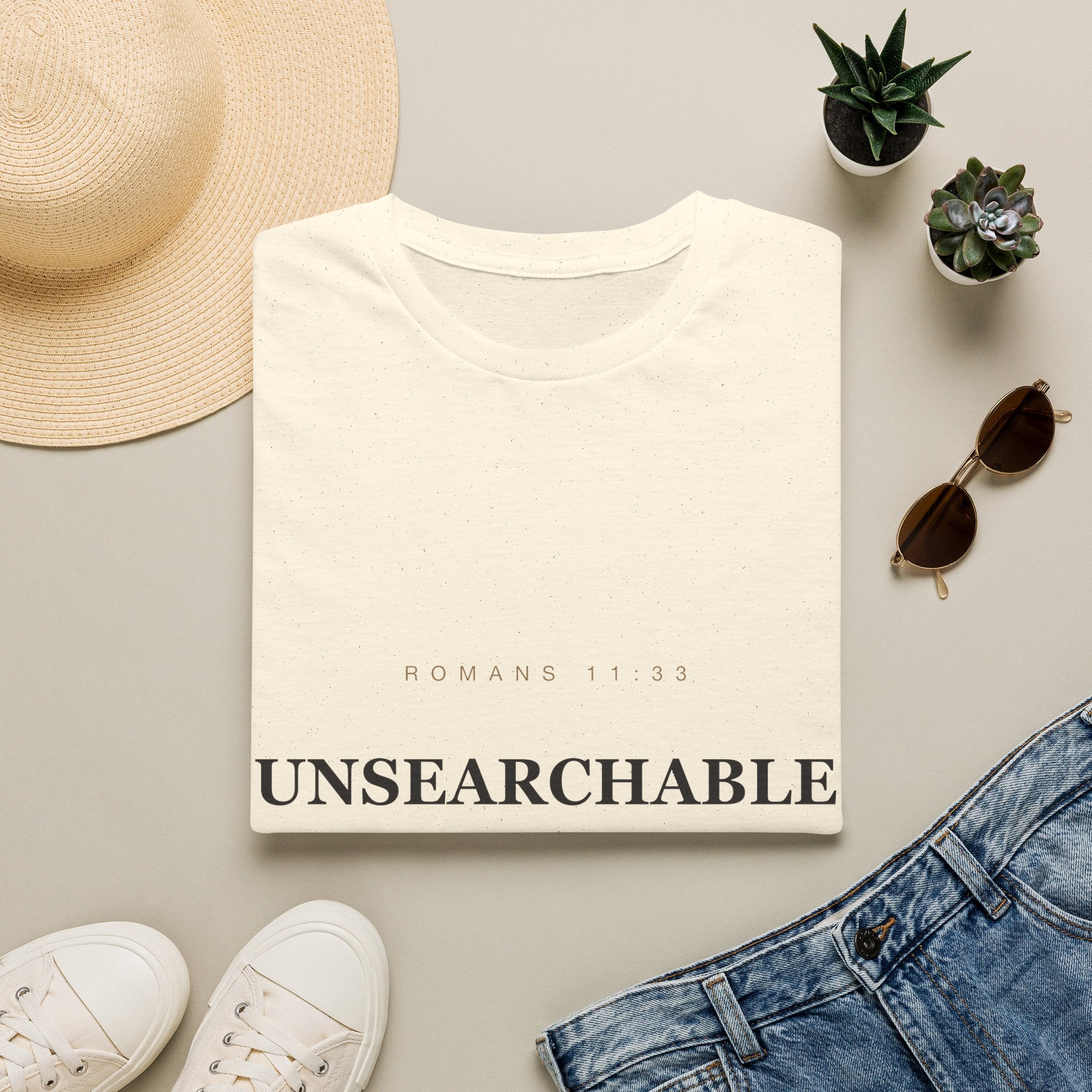 Unsearchable — Romans 11:33 Faith Tee (KJV)
