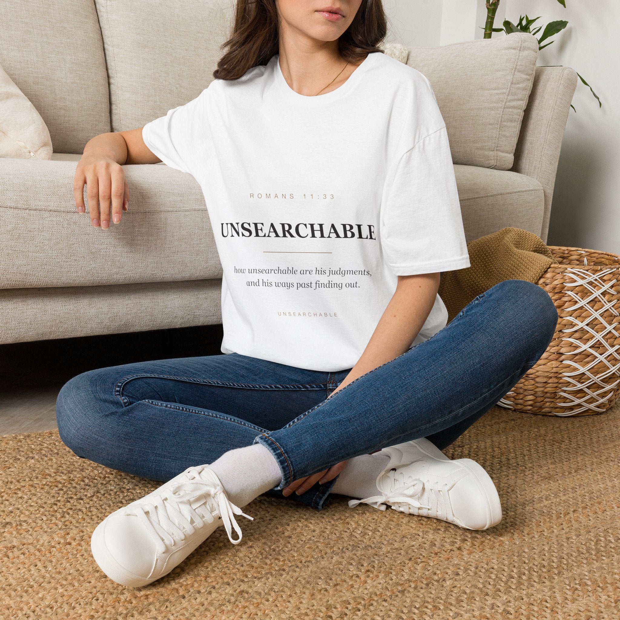 Unsearchable — Romans 11:33 Faith Tee (KJV)