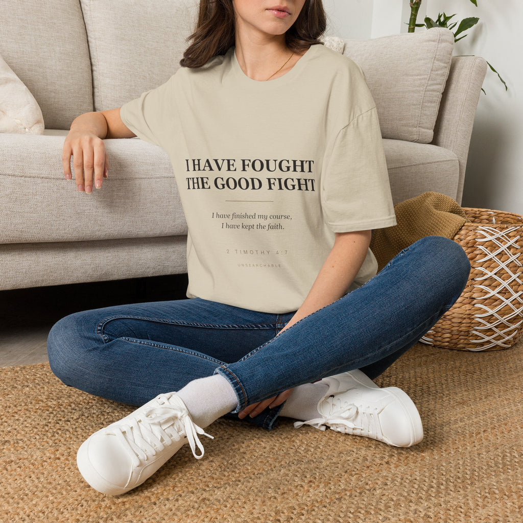 The Good Fight — 2 Timothy 4:7 Tee (KJV)