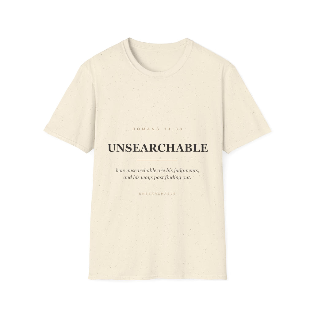 Unsearchable — Romans 11:33 Faith Tee (KJV)
