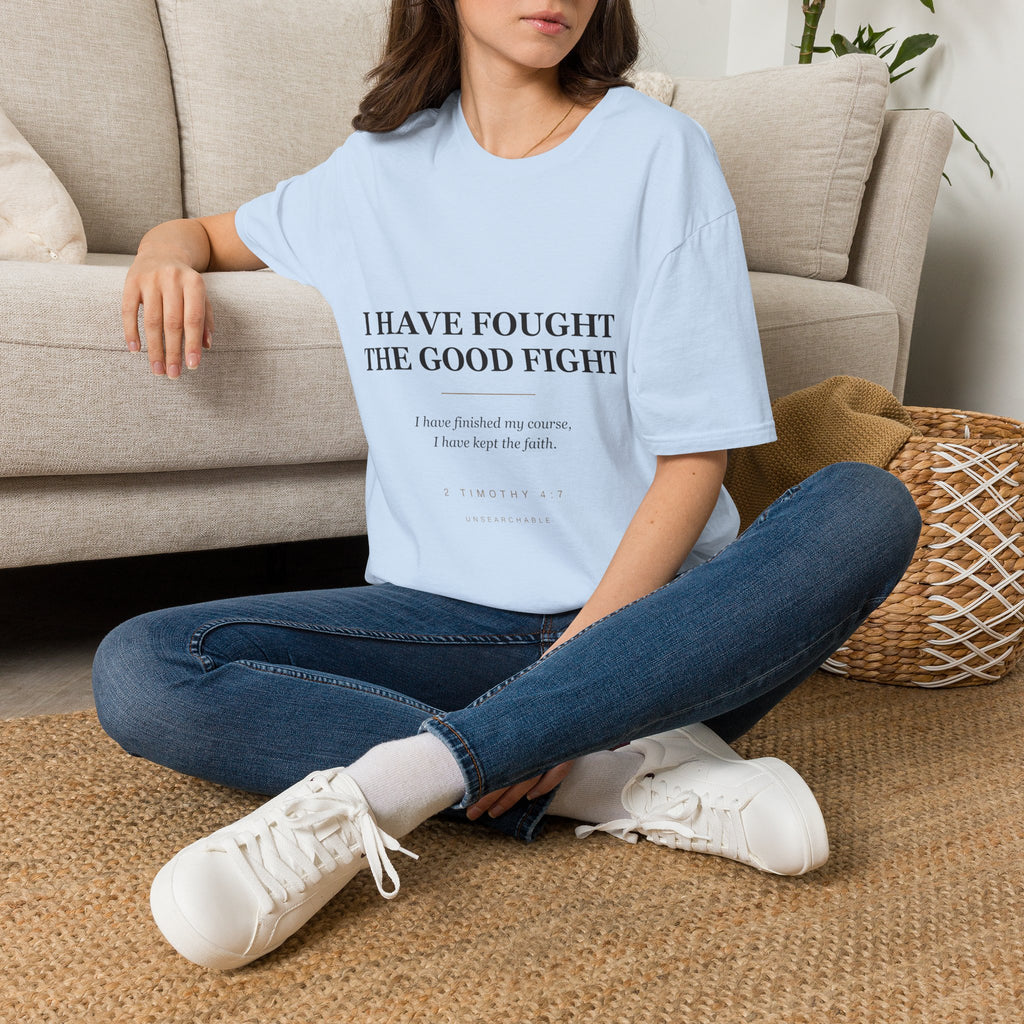 The Good Fight — 2 Timothy 4:7 Tee (KJV)