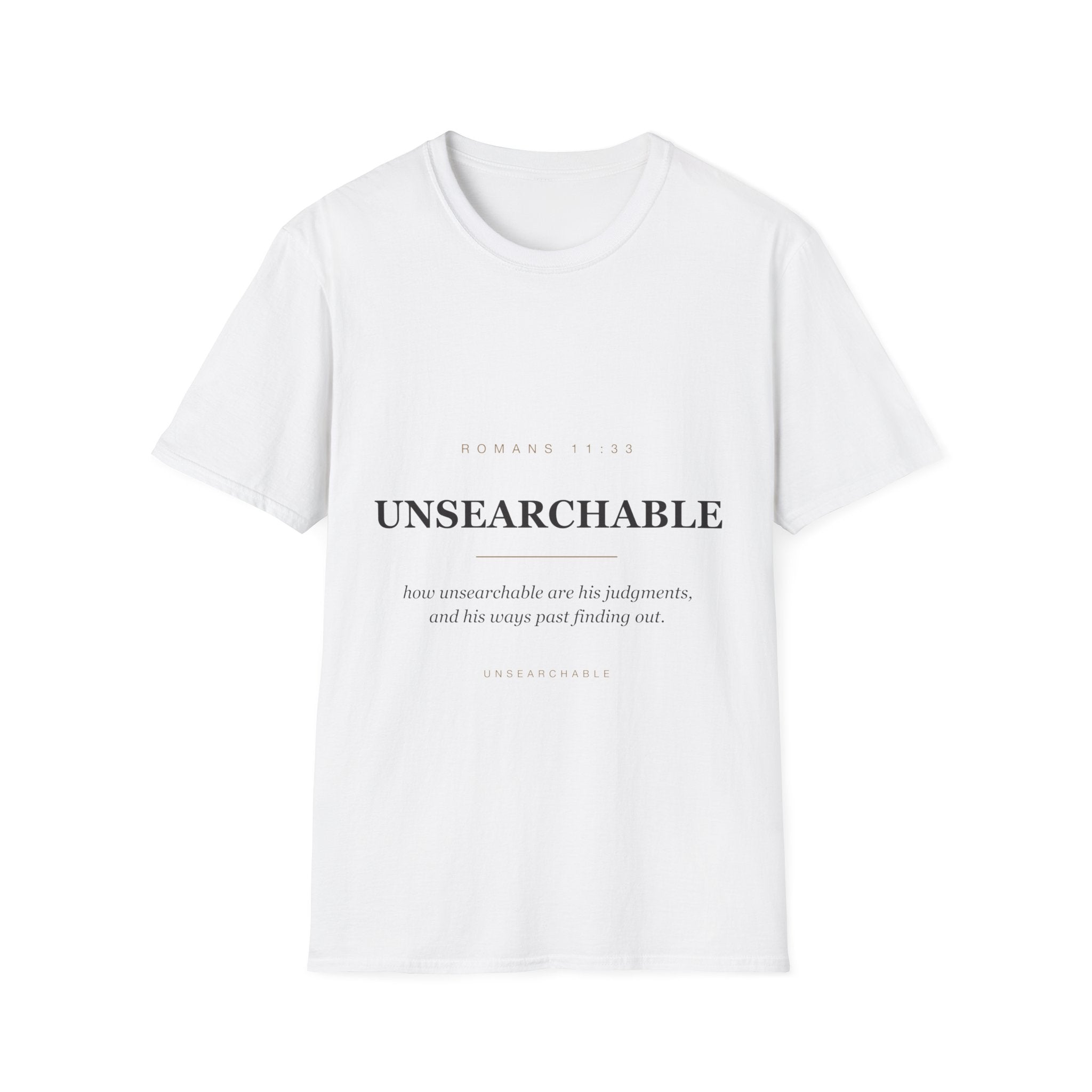 Unsearchable — Romans 11:33 Faith Tee (KJV)