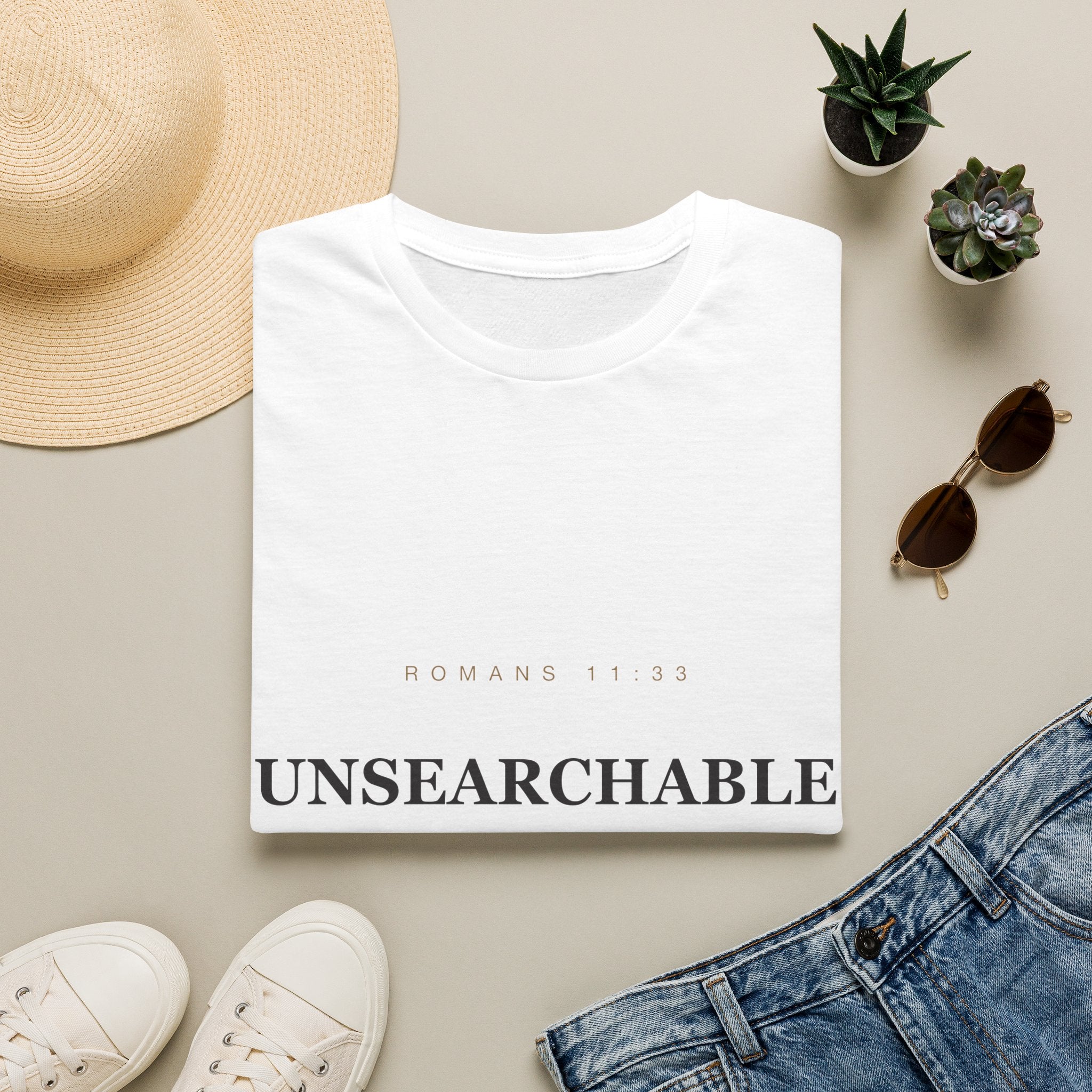 Unsearchable — Romans 11:33 Faith Tee (KJV)