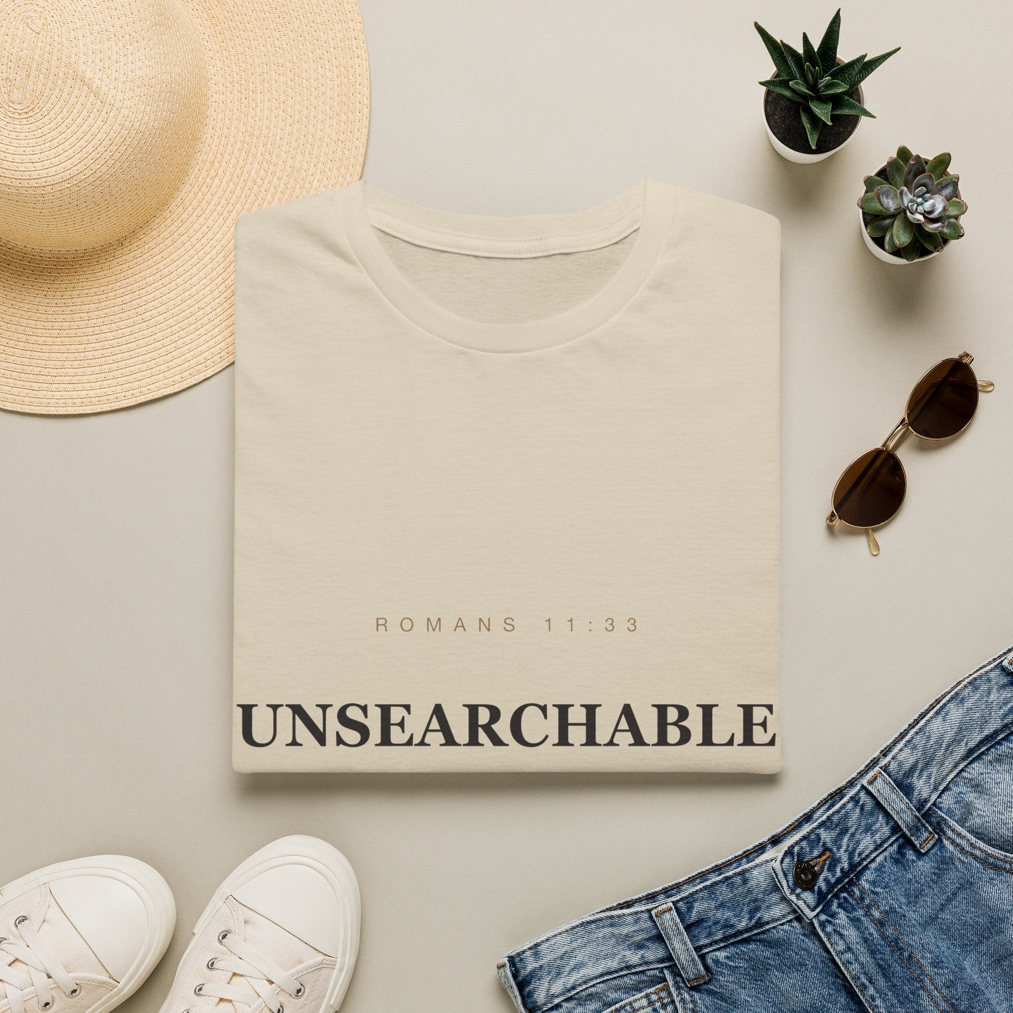 Unsearchable — Romans 11:33 Faith Tee (KJV)